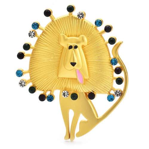 Spilla leone vintage zodiaco