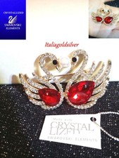 Spilla Donna Cigno Oro Giallo