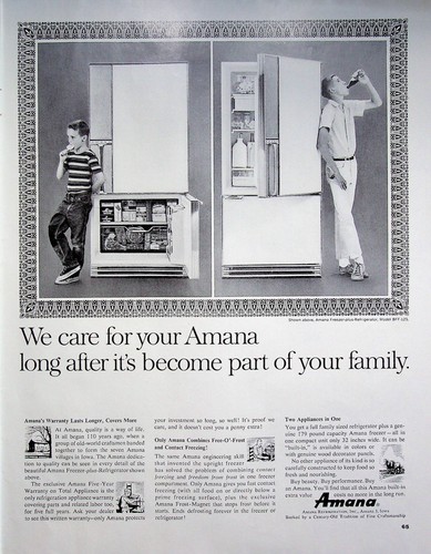 1964 amana frigorifero - amana,