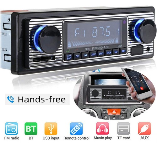 Bluetooth vintage autoradio - autoradio, fm