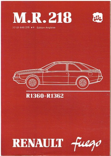 Renault fuego 6 coupe - fuego,