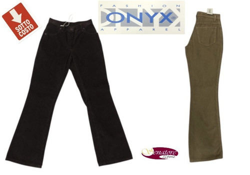 Pantaloni onyx velluto a - ,