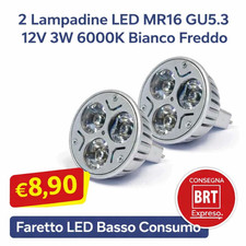 2 Lampadine LED MR16 GU5.3 3W