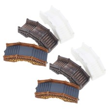  6 Pcs Accessorio Paesaggistico in Miniatura Piccolo Ponte Da Giardino