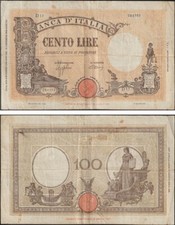 100 LIRE GRANDE B 9/12/1942