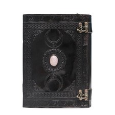 Quaderno grande in pelle spessa - Realizzato a mano, stile vintage, pagine...