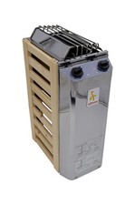 stufa sauna altone 3,6 kW acciaio inox - con comando integrato e rivestimento in legno