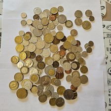 Lotto monete lire italiene per collezione diversi anni e monete esterne miste