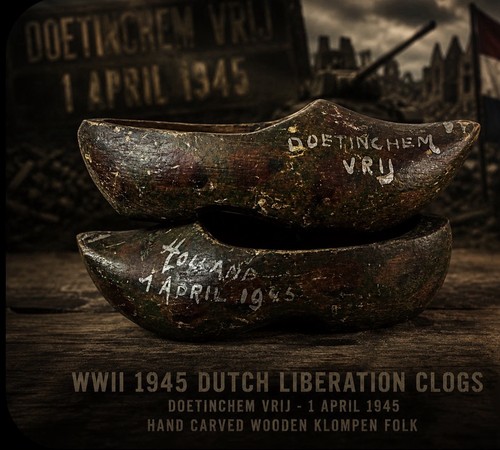 Wwii 1945 zoccoli liberazione - zoccoli,