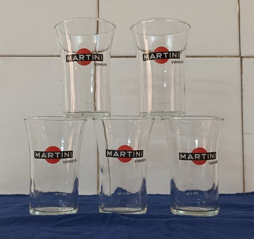 Bicchierini vetro vintage - 5x,