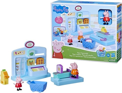 Peppa pig playset - peppa, supermercato