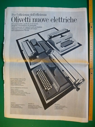 Pubblicità olivetti macchine - pubblicità,