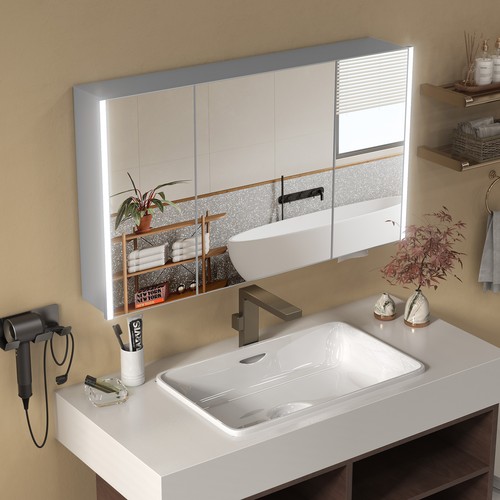 Armadio specchio led 100x70cm - armadio,
