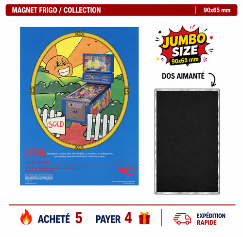 Magnet frigo pac man 90x65 - ,