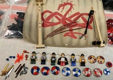 Set Lego completo 7018 La Nave Vichinga contro il Serpente Midgard anno 2005