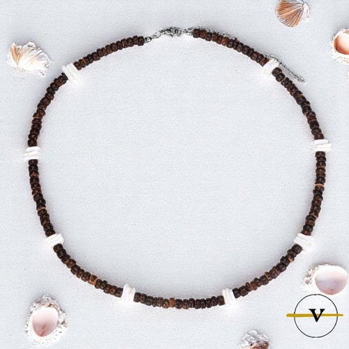Collana uomo surfista pietre - uomo,