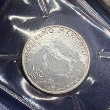 500 lire argento guglielmo - 500,