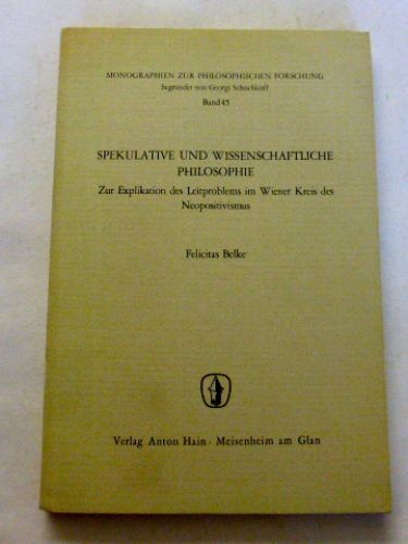 Belke felicitas spekulative - belke,, felicitas:
