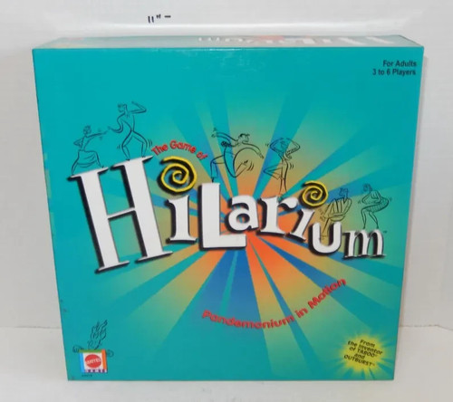 Mattel hilarium party card - hilarium,