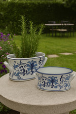 Set fioriere ceramica - 2,