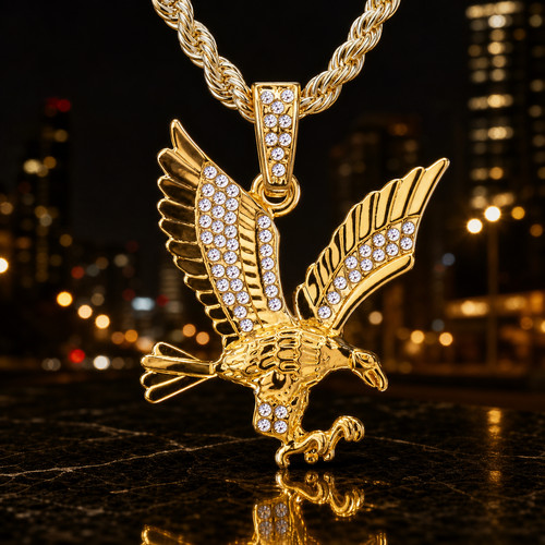 Collana uomo placcata oro - , 18
