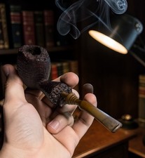 Rare Vtg Danish Briar Pipe