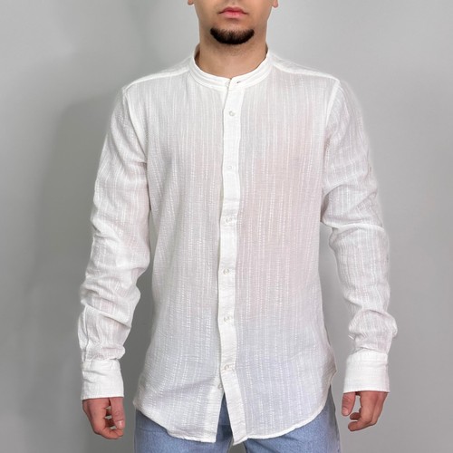 Camicia uomo misto lino - misto,