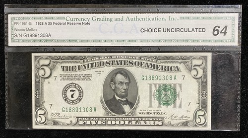 1928a banconota dollari - banconota, 5