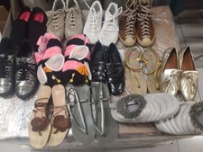 LOTTO STOCK  12 PAIA SCARPE CIABATTE NUMERI VARI