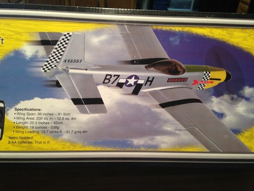Wattage 51d mustang rc - p-51d,