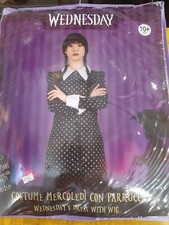 Costume Mercoledi Con Parrucca