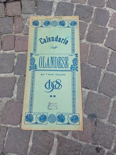 Antico calendario olandese - calendario,