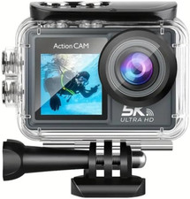 Action Camera Video 5K 30FPS 4K 60FPS Foto 24MP WIFI Micro SDHC Touch LCD 2" + 1