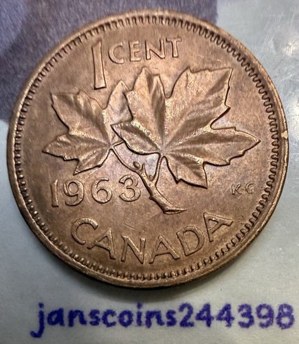 1963 vintage canada cent - vintage,