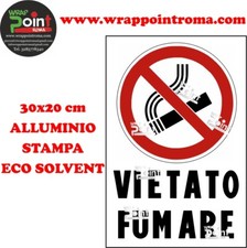 CARTELLO VIETATO FUMARE 20x30