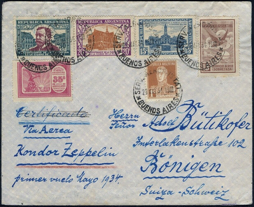 Zeppelin 1934 argentina - 1934, 1°