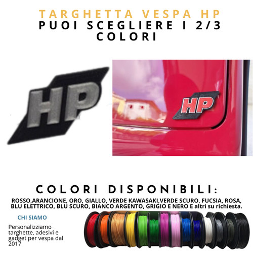 Targhetta vespa hp - vespa,