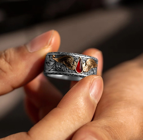 Anello warhammer 40k blood - warhammer,