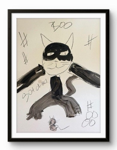 Originale 8x10 acrilico - , su