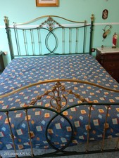 letto in ferro e ottone