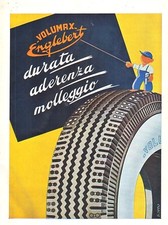 PUBBLICITA 1952 PNEUMATICI VOLUMAX ENGLEBERT GOMME AUTO CAMION MECCANICO G.GEDO