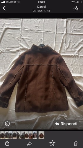 Giacca camoscio imbottita - camoscio,