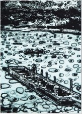 Peter doig poster - peter, jetty