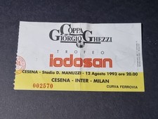 Biglietto Calcio Torneo Giorgio Ghezzi 1993 Cesena-Inter-Milan