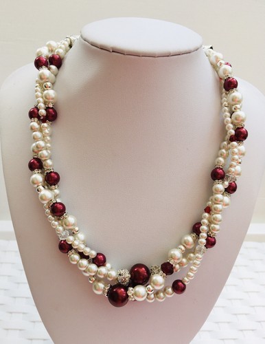 Bridal glass faux pearl - bridal,