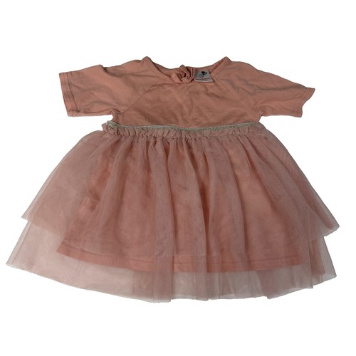 Vestito rosa arricciato