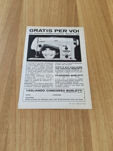 1962 borletti superautomatica - borletti,