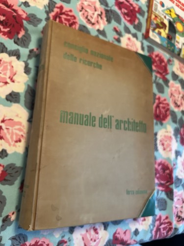 Manuale dell architetto cnr - manuale,
