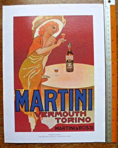 Pubblicità martini vermouth - pubblicità,