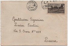 LETTERA  DA FIRENZE PER LUCCA CON "FRANCESCO PAOLO MICHETTI" ISOLATO DEL 1951